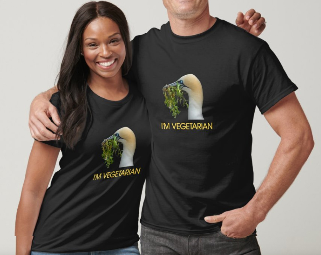 Crain with grass - I'm Vegetarian